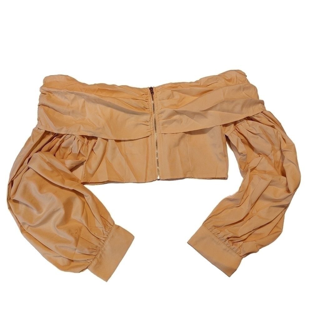 cider LADIES OFF THE SHOULDER CROP TOP- S - Picture 3 of 5